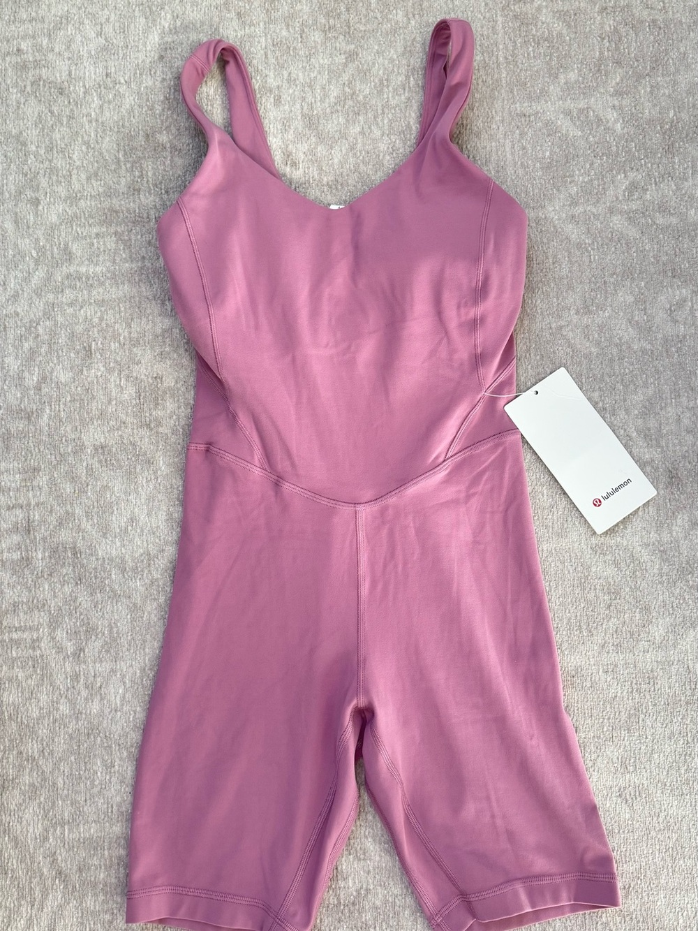 lululemon Align Bodysuit 8” Mauve Purple Size 4 NWT